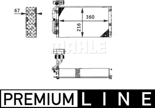 MAHLE AE 61 000P - Evaporator, air conditioning onlydrive.pro