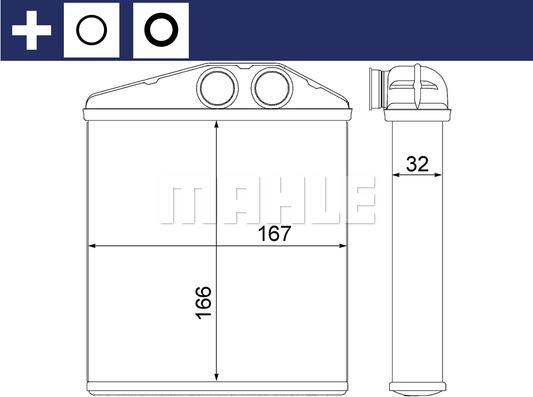 MAHLE AH 6 000S - Heat Exchanger, interior heating onlydrive.pro