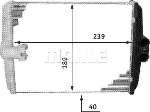 MAHLE AH 107 000P - Теплообменник, отопление салона onlydrive.pro