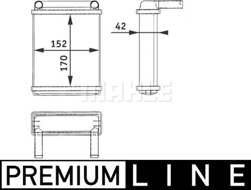 MAHLE AH 128 000P - Siltummainis, Salona apsilde onlydrive.pro