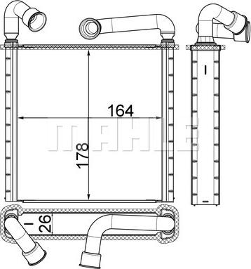 MAHLE AH 253 000S - Soojusvaheti,salongiküte onlydrive.pro