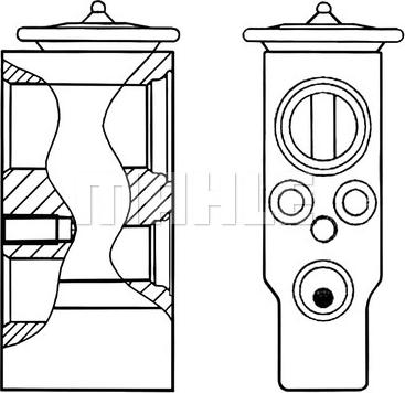 MAHLE AVE 25 000S - Expansion Valve, air conditioning onlydrive.pro