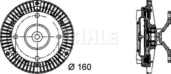 MAHLE CFC 50 000P - Sajūgs, Radiatora ventilators onlydrive.pro