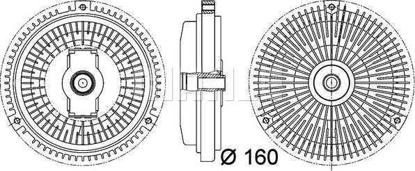 MAHLE CFC 106 000P - Clutch, radiator fan onlydrive.pro