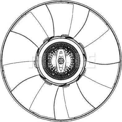 MAHLE CFF 493 000P - Tuuletin, moottorin jäähdytys onlydrive.pro