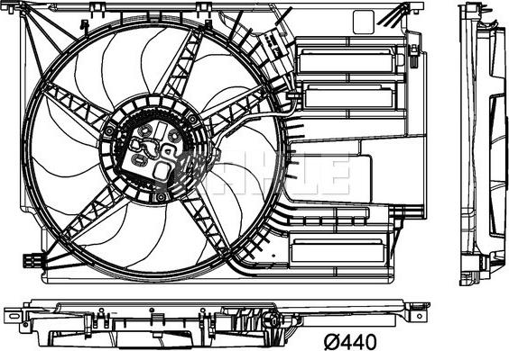 MAHLE CFF 405 000P - Вентилятор, охлаждение двигателя onlydrive.pro