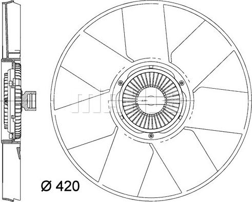 MAHLE CFF 472 000P - Fan, radiator onlydrive.pro