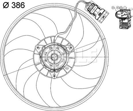 MAHLE CFF 162 000P - Fan, radiator onlydrive.pro