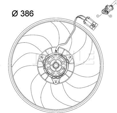 MAHLE CFF 119 000P - Fan, radiator onlydrive.pro