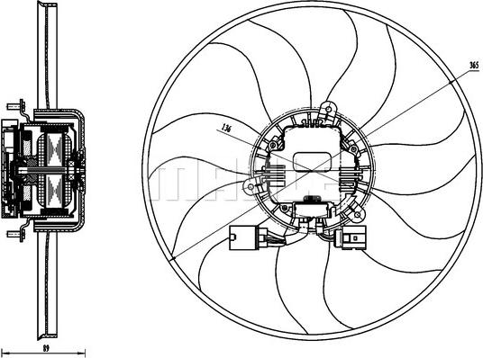 MAHLE CFF 170 000S - Ventilators, Motora dzesēšanas sistēma onlydrive.pro