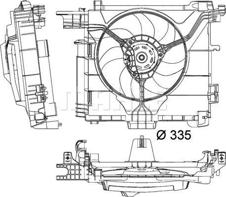 MAHLE CFF 211 000P - Ventilators, Motora dzesēšanas sistēma onlydrive.pro