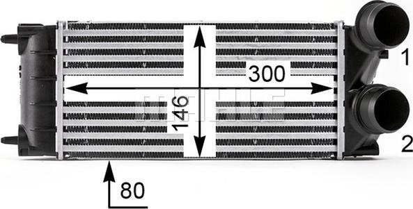 MAHLE CI 528 000P - Intercooler, charger onlydrive.pro