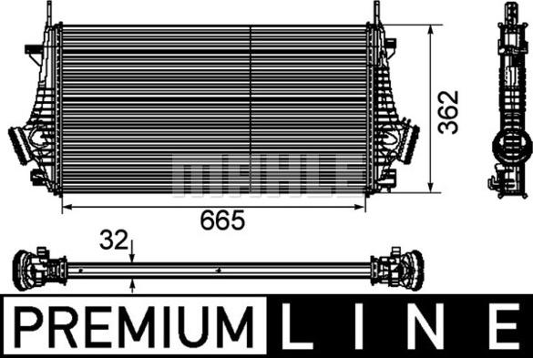 MAHLE CI 191 000P - Intercooler, charger onlydrive.pro