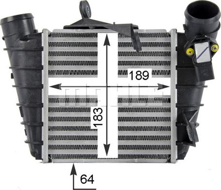 MAHLE CI 298 000P - Intercooler, charger onlydrive.pro