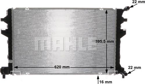 MAHLE CIR 34 000S - Zemas temperatūras dzesētājs, Starpdzesētājs onlydrive.pro