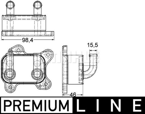 MAHLE CLC 168 000P - Oil Cooler, engine oil onlydrive.pro