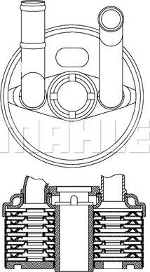 MAHLE CLC 184 000S - Oil Cooler, automatic transmission onlydrive.pro