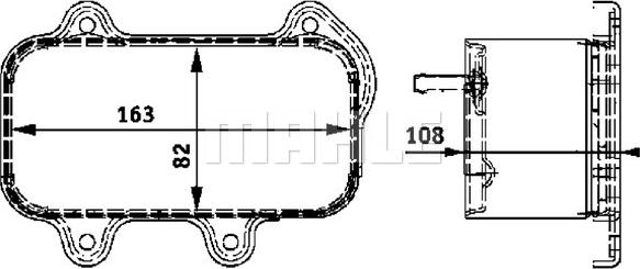 MAHLE CLC 39 000P - Eļļas radiators, Motoreļļa onlydrive.pro