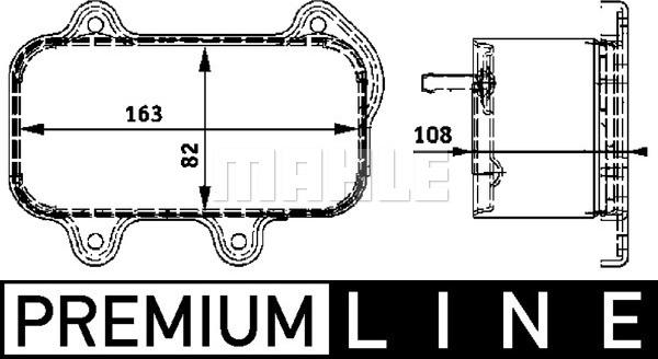 MAHLE CLC 39 000P - Eļļas radiators, Motoreļļa onlydrive.pro