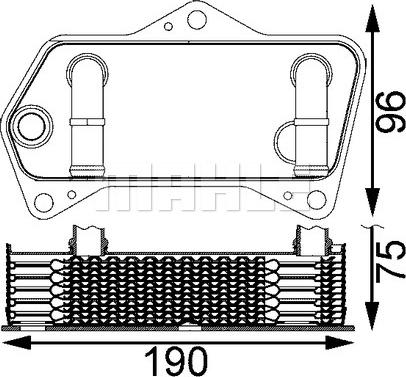 MAHLE CLC 202 000S - Oil Cooler, automatic transmission onlydrive.pro