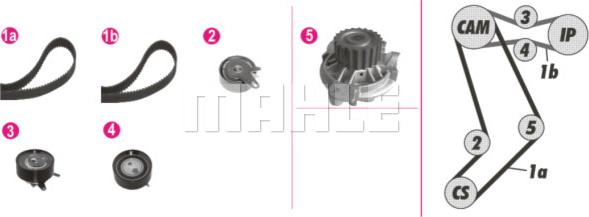 MAHLE CPK 98 000P - Ūdenssūknis + Zobsiksnas komplekts onlydrive.pro