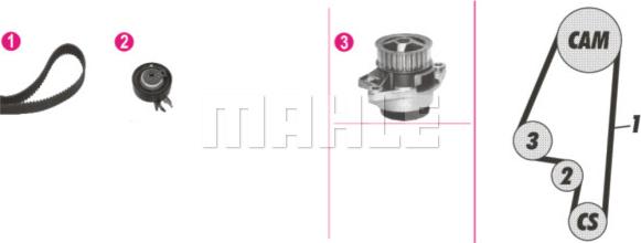 MAHLE CPK 63 000P - Water Pump & Timing Belt Set onlydrive.pro