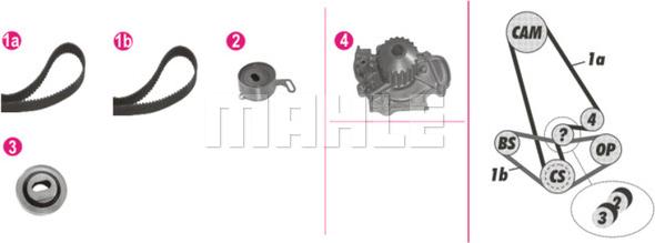 MAHLE CPK 81 000P - Ūdenssūknis + Zobsiksnas komplekts onlydrive.pro