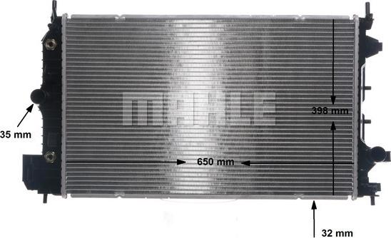 MAHLE CR 9 000S - Radiator, engine cooling onlydrive.pro