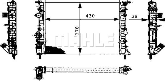 MAHLE CR 449 000S - Radiaator,mootorijahutus onlydrive.pro