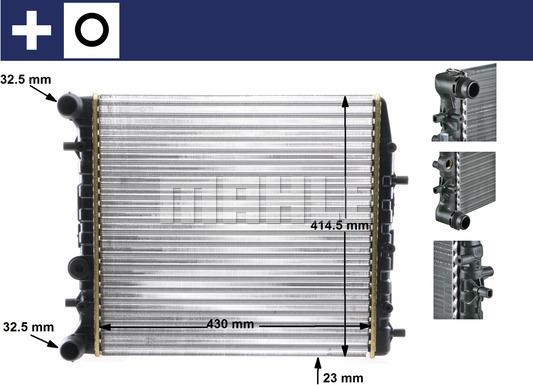 MAHLE CR 454 000S - Radiatorius, variklio aušinimas onlydrive.pro