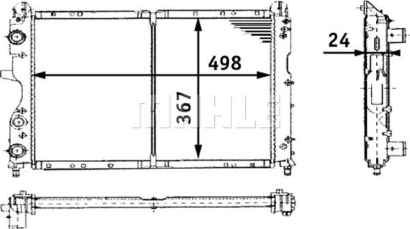 MAHLE CR 450 000S - Radiaator,mootorijahutus onlydrive.pro