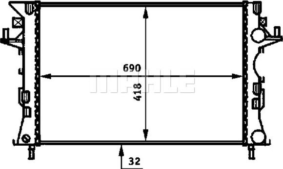 MAHLE CR 461 000P - Radiaator,mootorijahutus onlydrive.pro