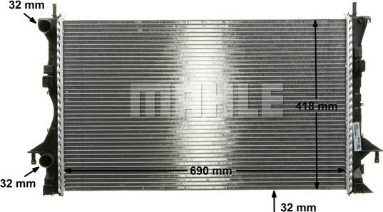 MAHLE CR 461 000P - Radiaator,mootorijahutus onlydrive.pro