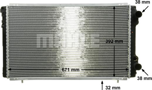 MAHLE CR 474 000P - Radiator, engine cooling onlydrive.pro