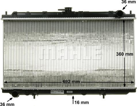 MAHLE CR 545 000S - Radiaator,mootorijahutus onlydrive.pro