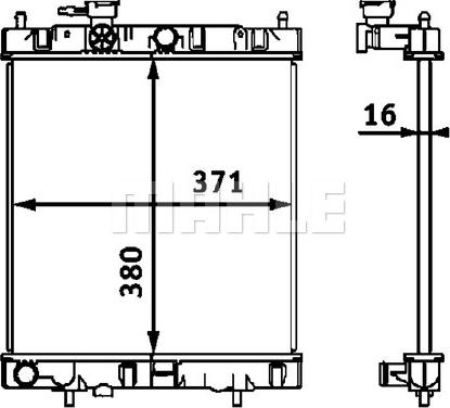 MAHLE CR 540 000S - Radiaator,mootorijahutus onlydrive.pro