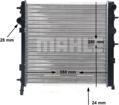 MAHLE CR 556 002S - Radiator, engine cooling onlydrive.pro