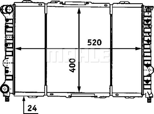 MAHLE CR 519 000S - Radiator, engine cooling onlydrive.pro