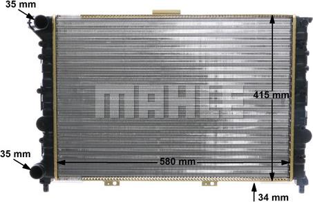 MAHLE CR 518 000S - Radiator, engine cooling onlydrive.pro