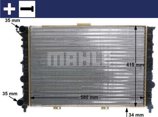 MAHLE CR 518 000S - Radiator, engine cooling onlydrive.pro