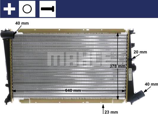 MAHLE CR 586 000S - Radiaator,mootorijahutus onlydrive.pro