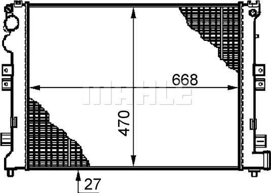 MAHLE CR 587 000S - Radiator, engine cooling onlydrive.pro