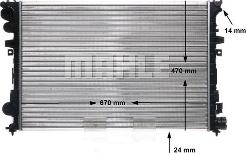 MAHLE CR 587 001S - Radiator, engine cooling onlydrive.pro