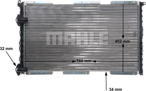 MAHLE CR 526 000S - Jäähdytin,moottorin jäähdytys onlydrive.pro