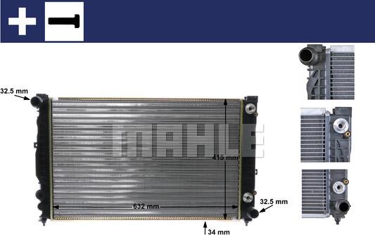 MAHLE CR 648 000S - Радиатор, охлаждение двигателя onlydrive.pro