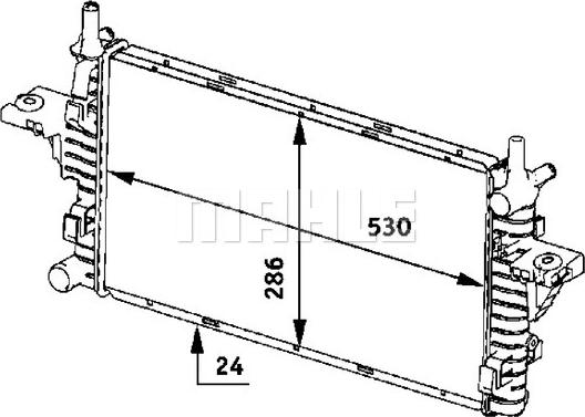 MAHLE CR 609 000S - Radiator, engine cooling onlydrive.pro