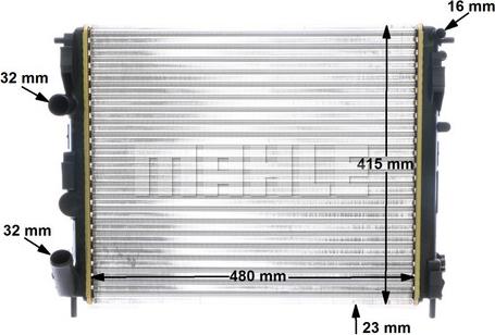 MAHLE CR 605 000S - Radiaator,mootorijahutus onlydrive.pro