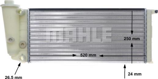 MAHLE CR 617 000S - Radiator, engine cooling onlydrive.pro