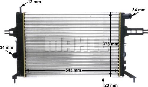 MAHLE CR 637 000S - Radiator, engine cooling onlydrive.pro