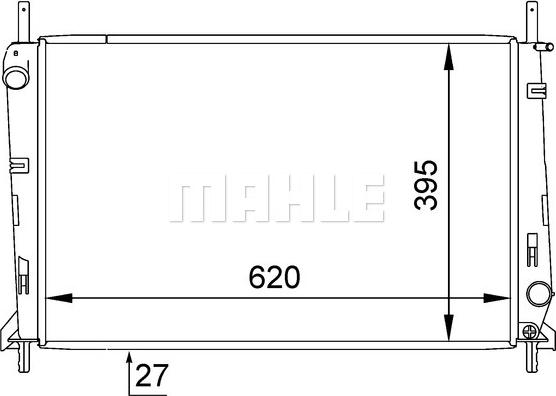 MAHLE CR 629 000S - Radiatorius, variklio aušinimas onlydrive.pro